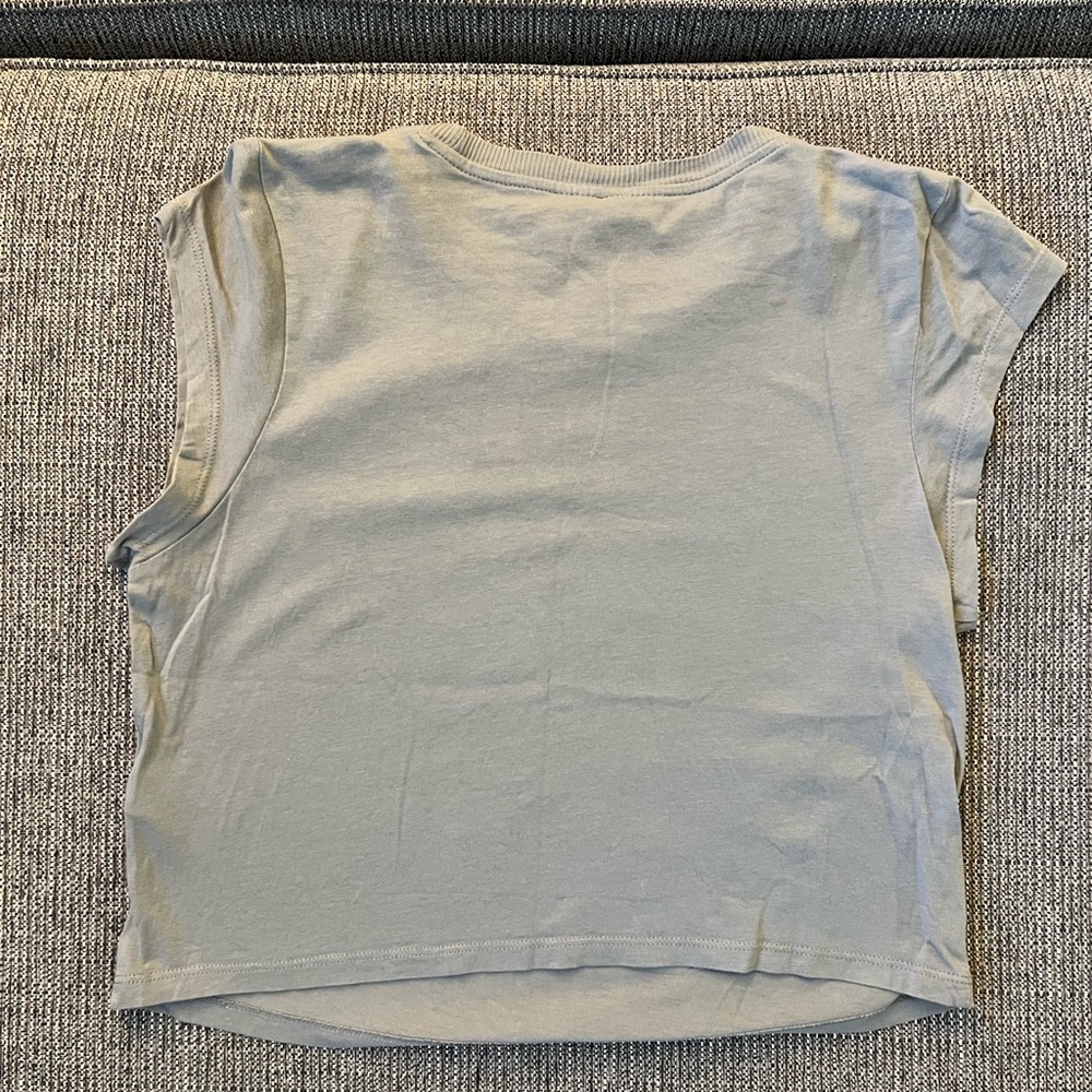 H&M Women’s Across States Graphic Tee/Tank Top Grey M - Picture 2 of 2